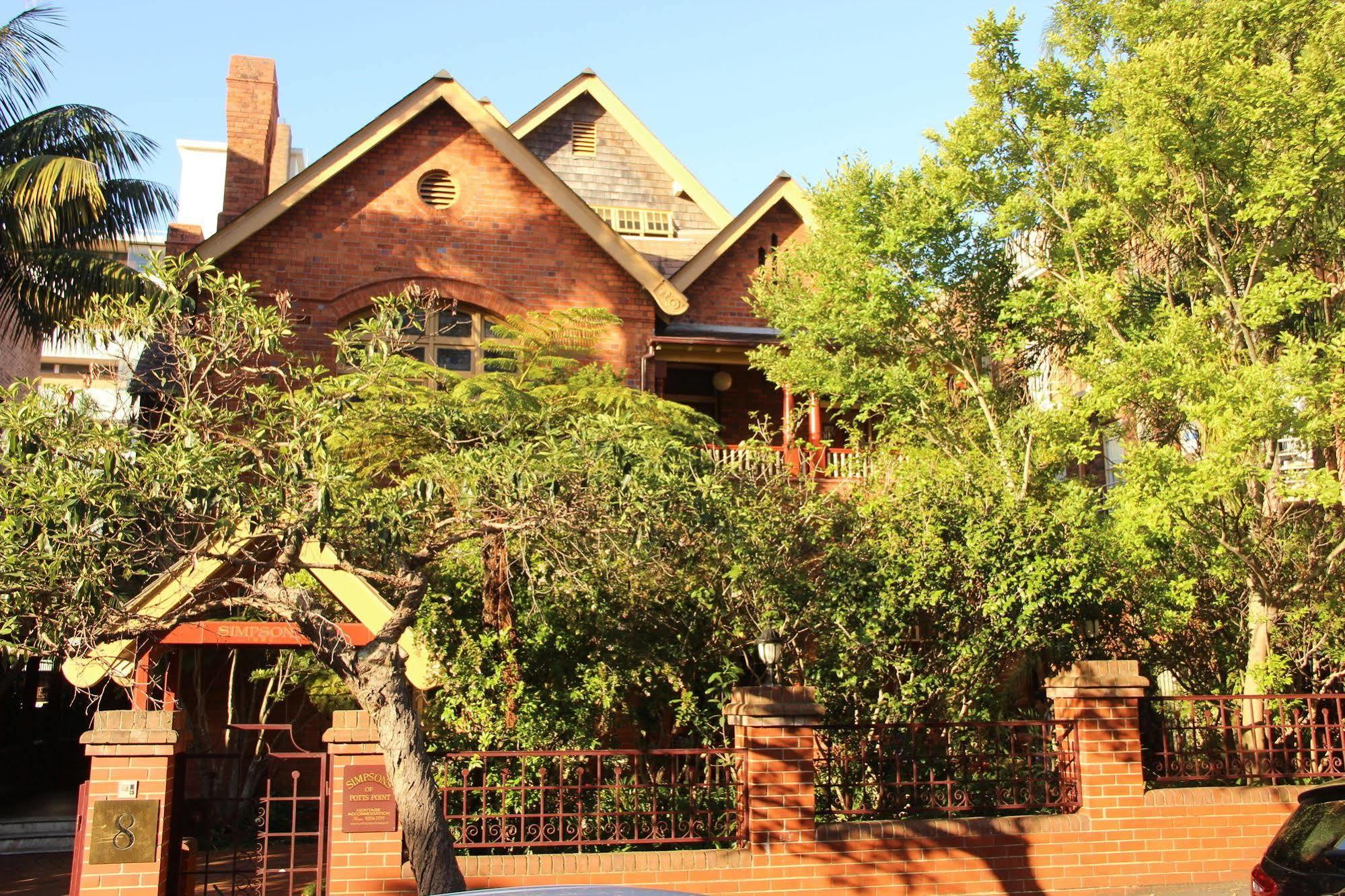 Hotel Simpsons Of Potts Point Sydney Exteriér fotografie