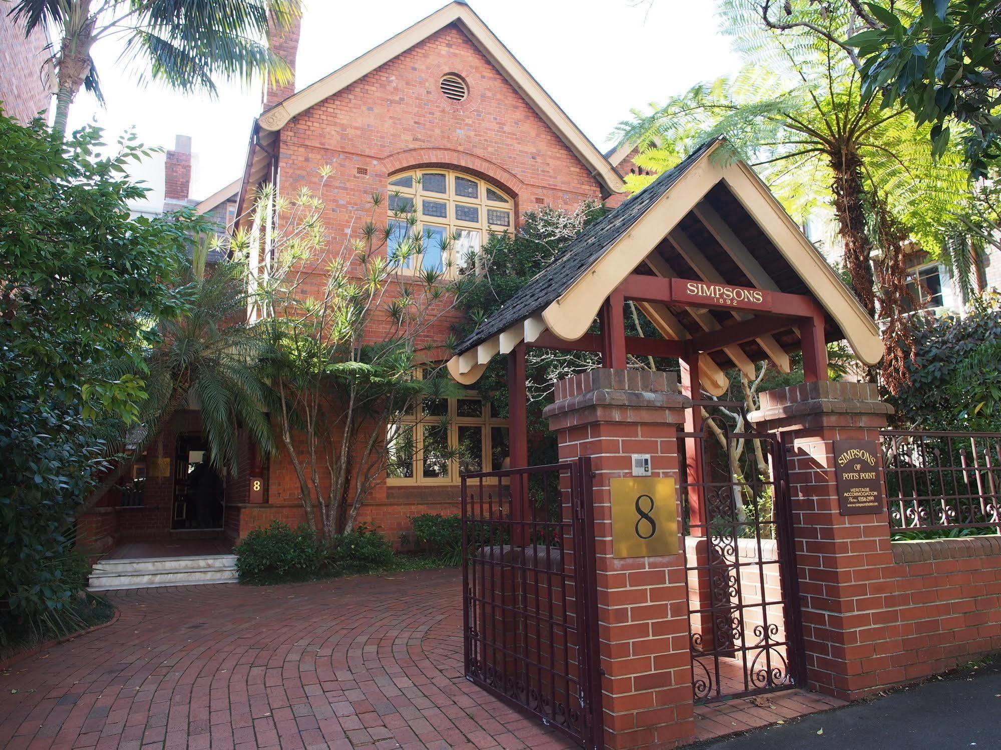 Hotel Simpsons Of Potts Point Sydney Exteriér fotografie